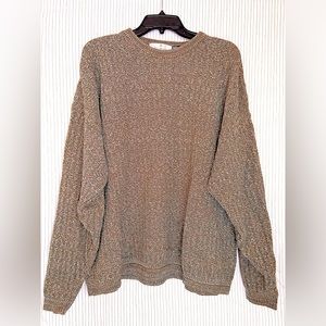 Brown knit sweater. Size XL